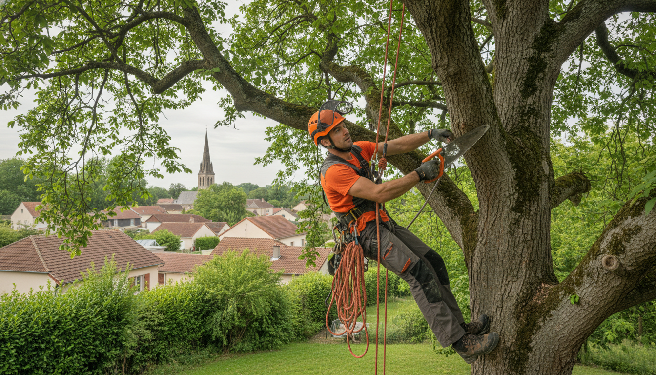 Élagage et abattage d'arbres à Troyes — arboriste grimpeur certifié